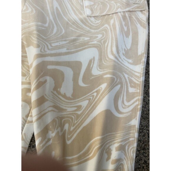 Juicy Couture Leggings Sweatpants Womens 1X Plus Cream Lounge PJ Pants Plus Size - Picture 8 of 9